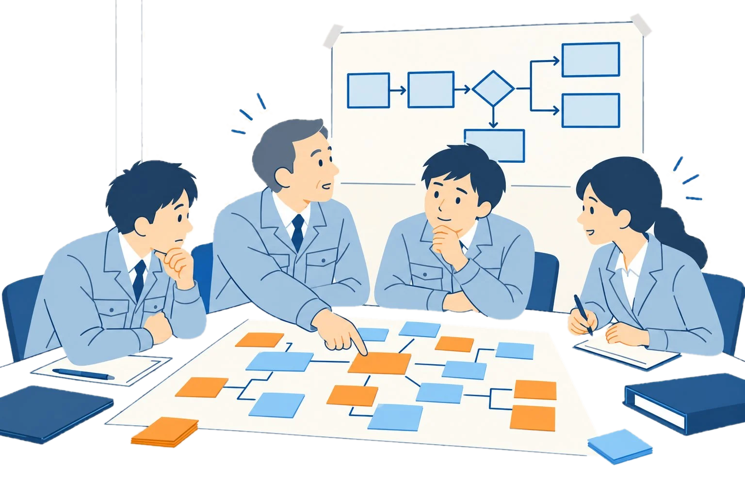 判断表を囲むワークショップ